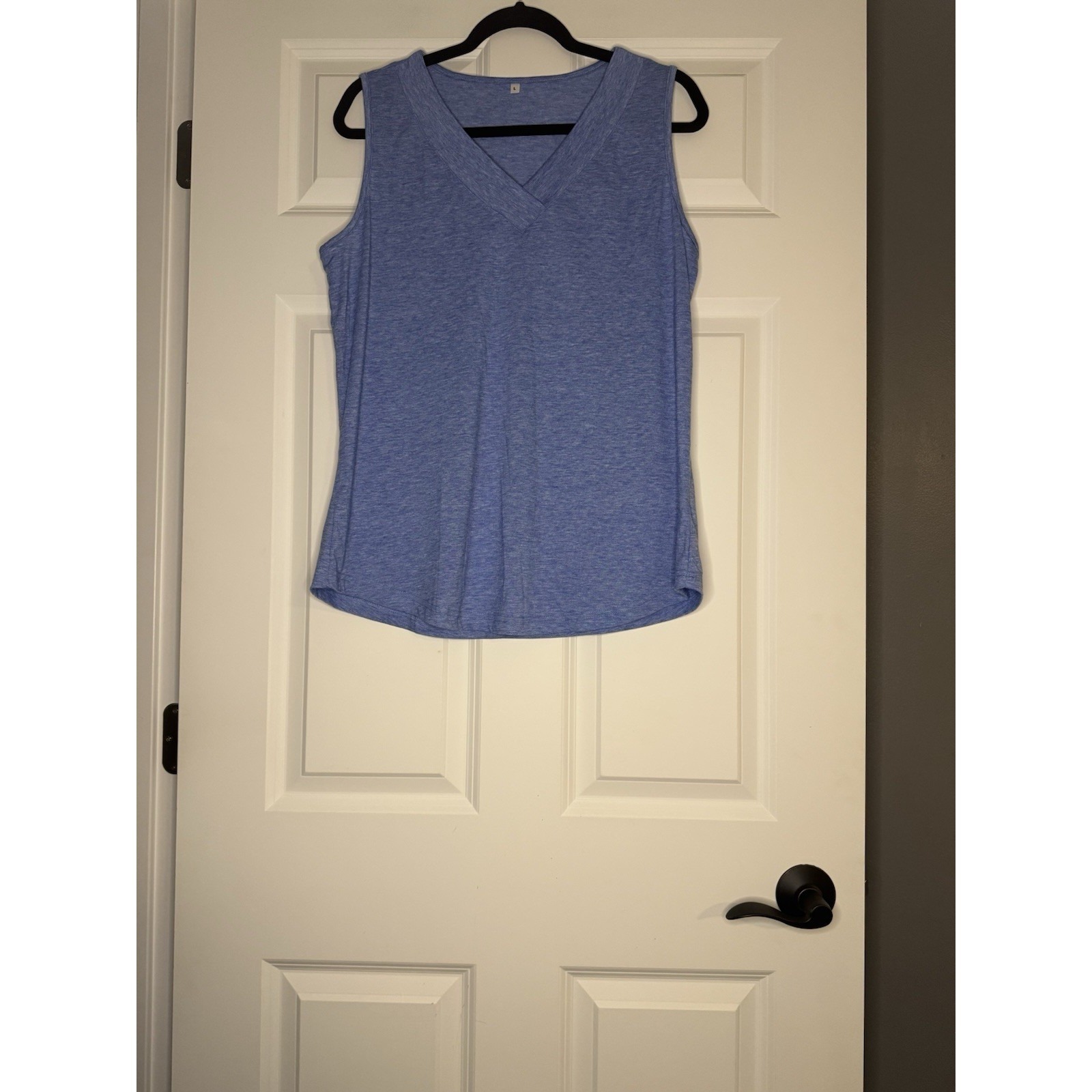 Unbranded V Neck Tank Top Blue Large Super Soft